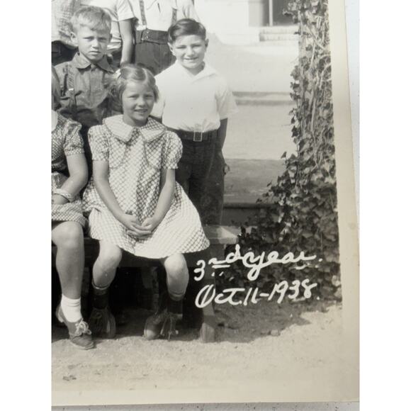 5 Vintage 1938 - 1941 Photos School Children Class Daniel Freeman School - Picture 7 of 10